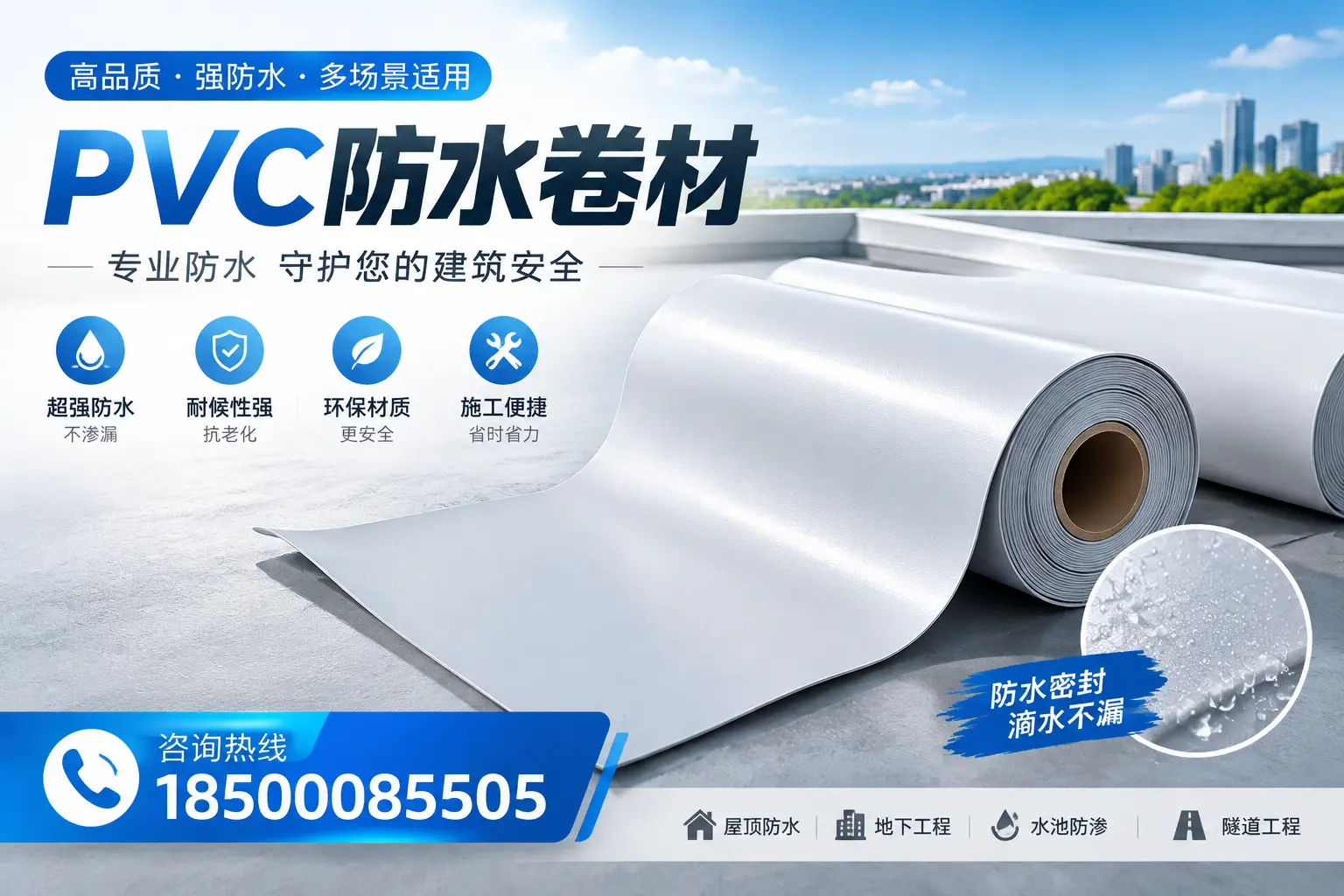 PVC防水卷材的市场竞争分析，万宁品牌选择参考